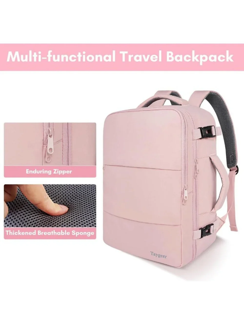 Stylish TSA Approved Travel Backpack for Women - Versatile Carry-On Bag
